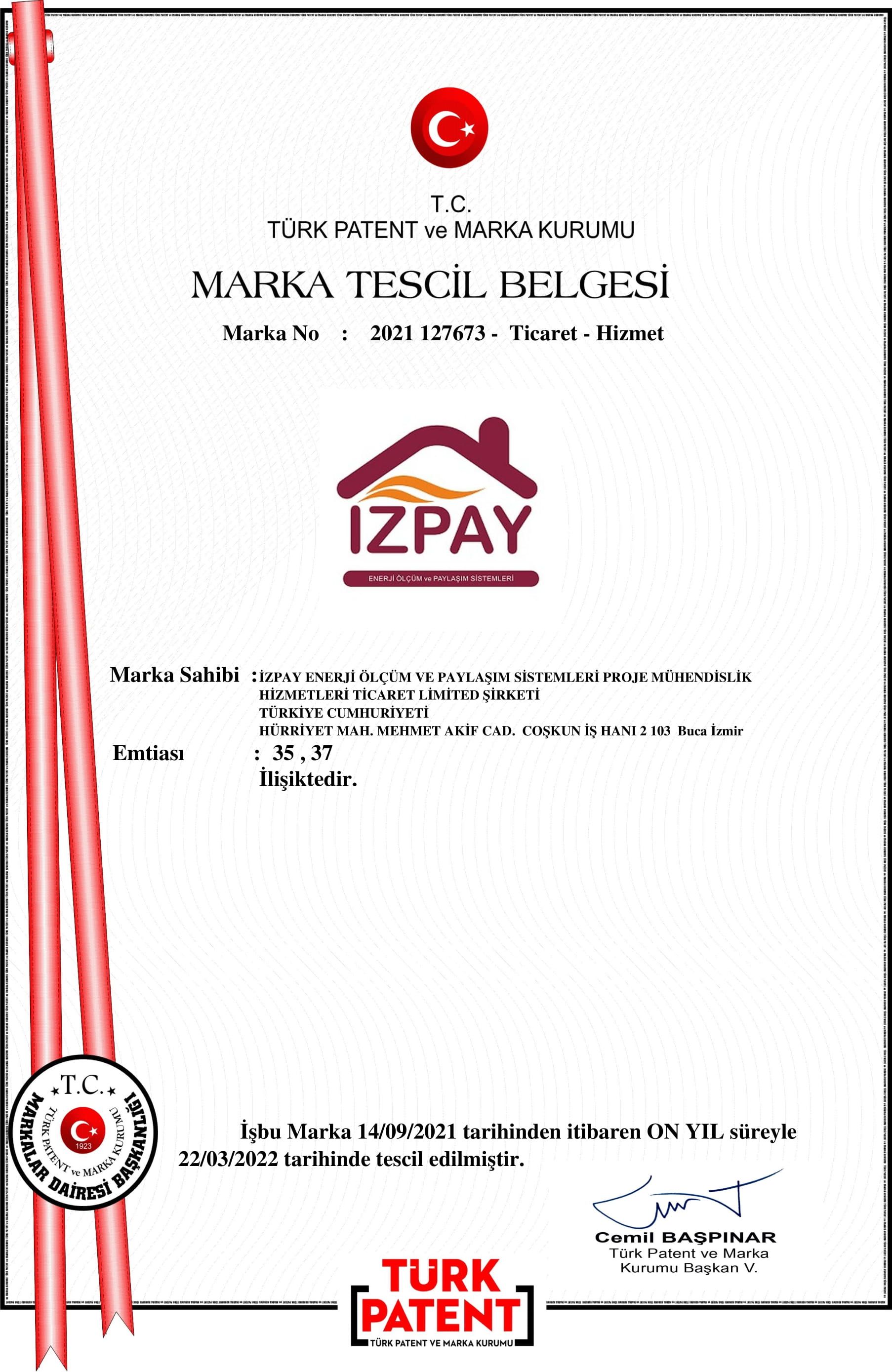 İzpay Marka Tescil