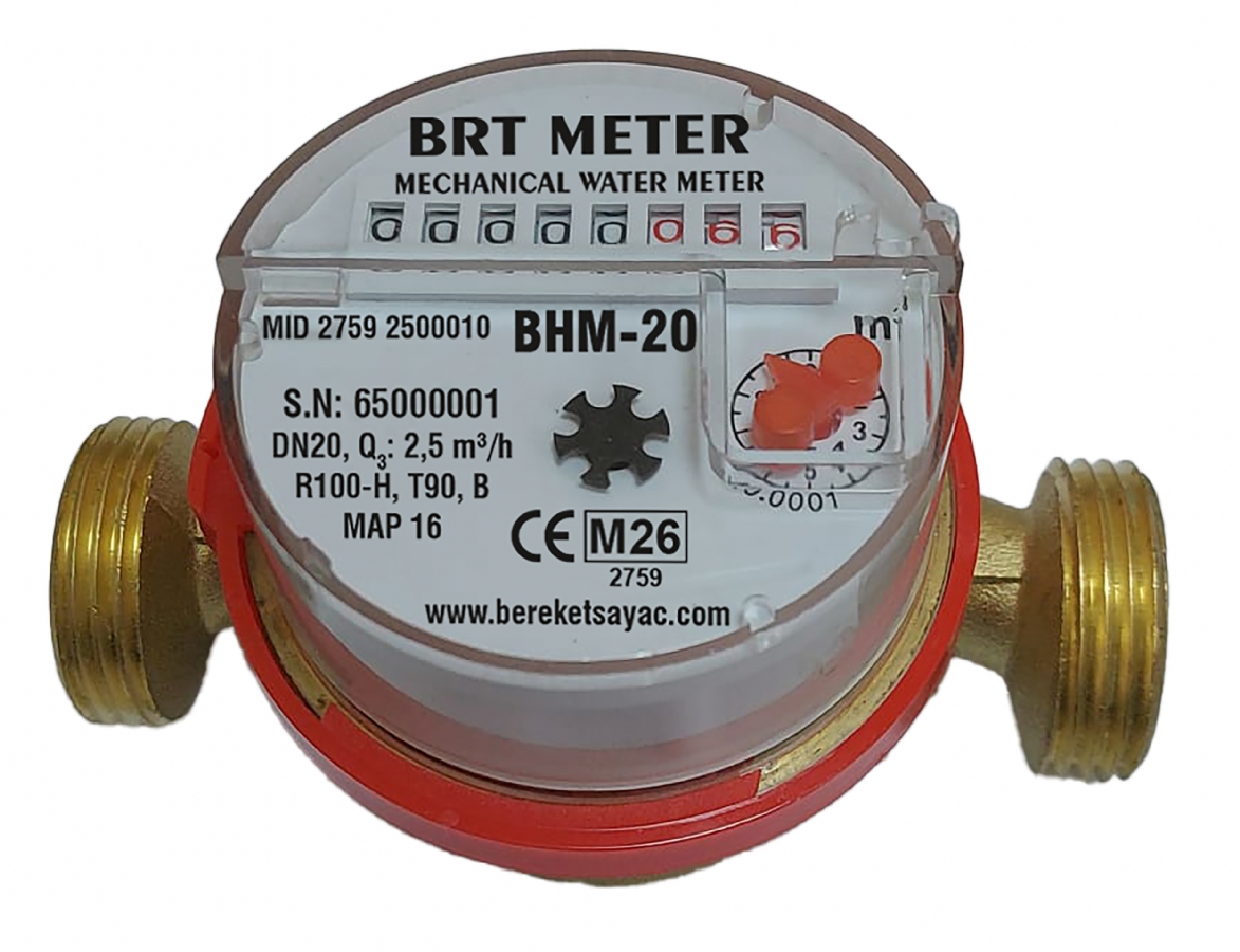 Brt Meter Mekanik Sıcak Su Sayacı